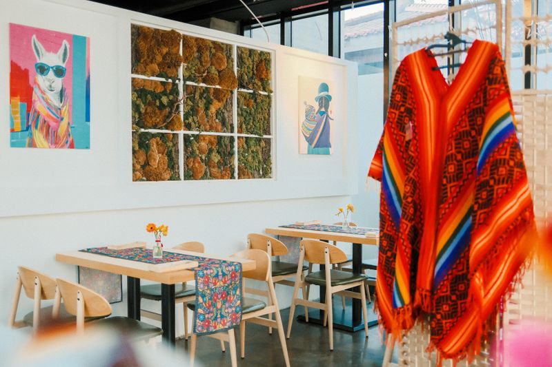 GYG restaurant interior with vibrant decor